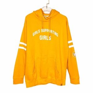 Girls Supporting Girls Yellow Hoodie Large